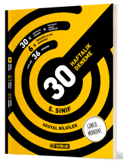 Hız Yayınları 5. Sınıf Sosyal Bilgiler Haftalık Deneme5.Sınıf