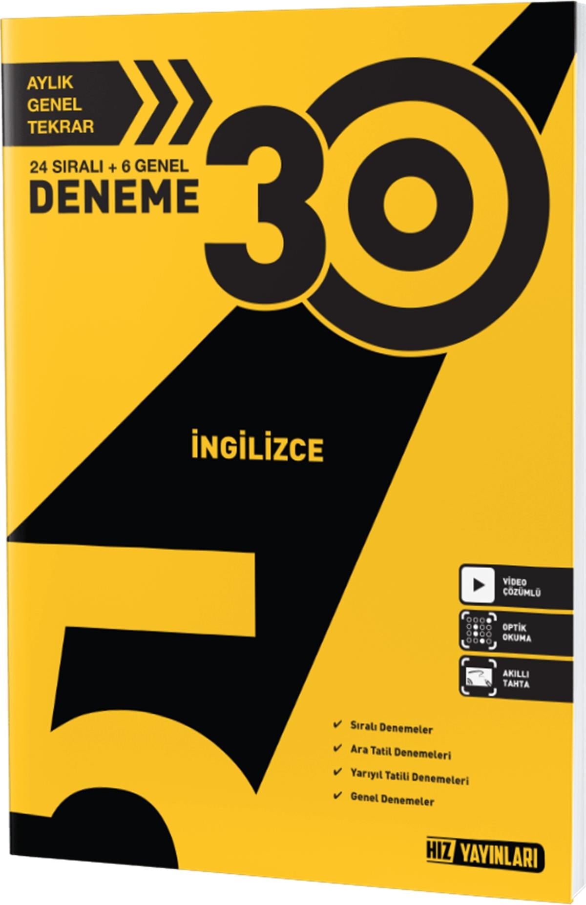 Hız Yayınları 5. Sınıf İngilizce Deneme 30 LuHız Yayınları 5. Sınıf İngilizce Deneme 30 Lu - Kirtasiyem.net5.Sınıf
