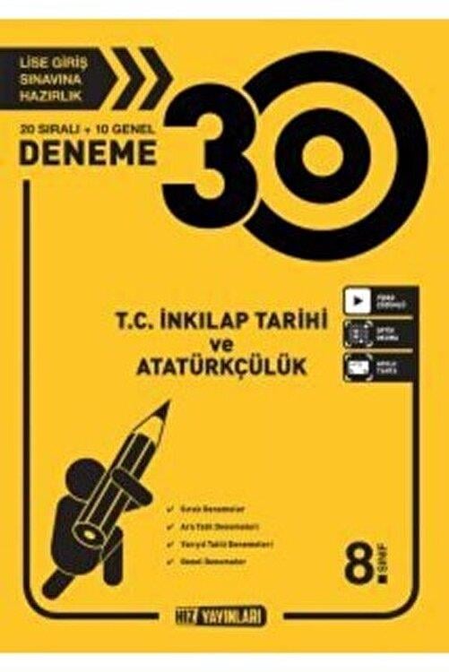 Hız Yayınları 8. Sınıf T.C. İnkılap Tarihi Ve Atatürkçlük Uzman Deneme 20 LiHız Yayınları 8. Sınıf T.C. İnkılap Tarihi Ve Atatürkçlük Uzman Deneme 20 Li - Kirtasiyem.net8.Sınıf