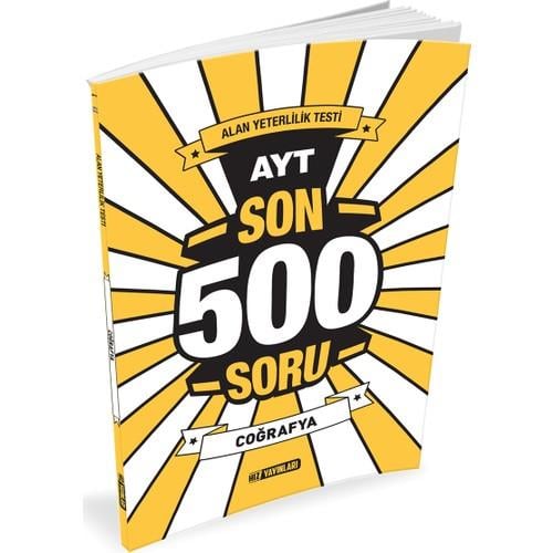 Hız Yayınları Ayt Coğrafya Son 500 SoruHız Yayınları Ayt Coğrafya Son 500 Soru - Kirtasiyem.netAYT