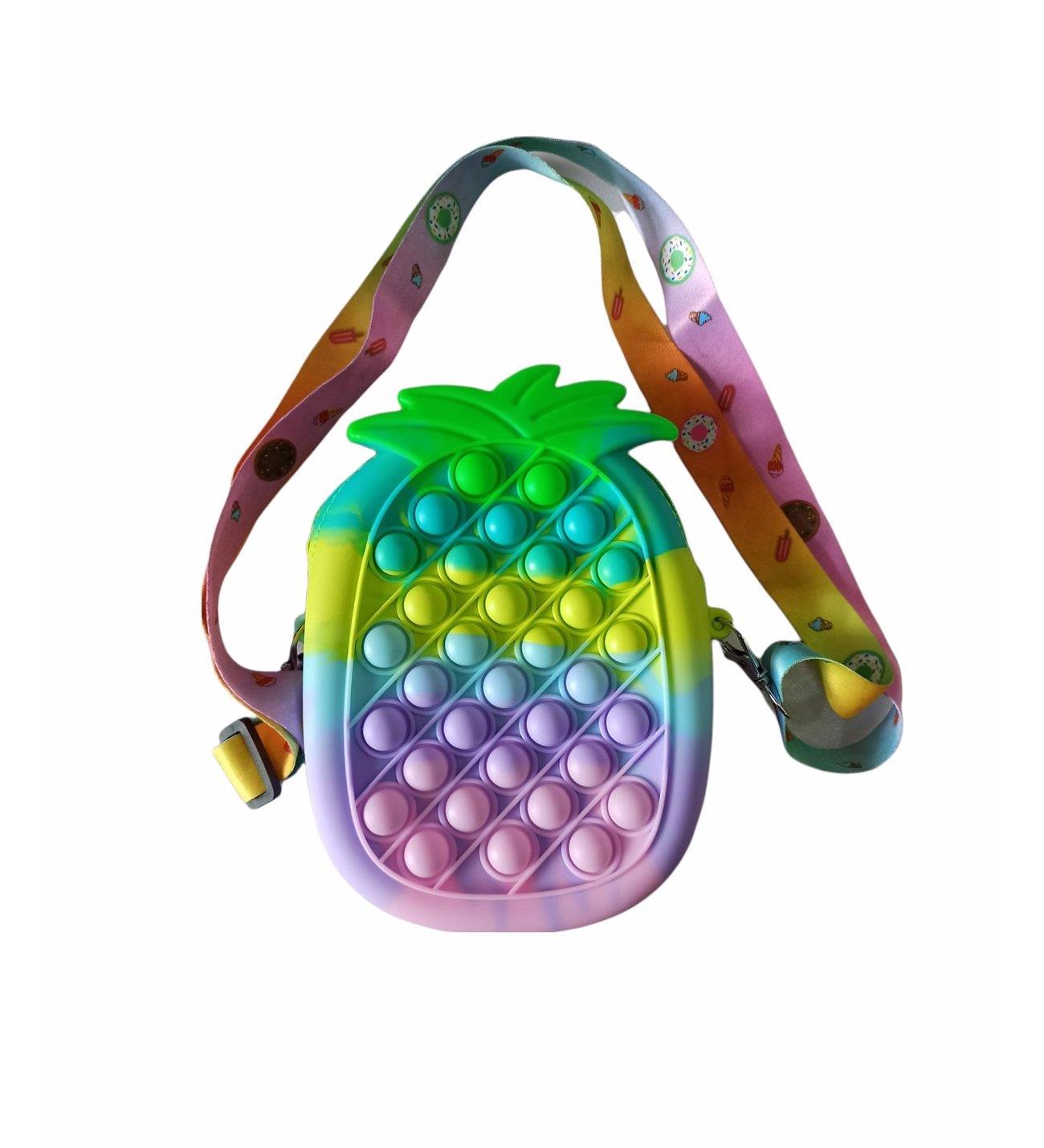 İbis Gökkuşağı Ananas Şekilli Pop It Çanta İbis Gökkuşağı Ananas Şekilli Pop It Çanta  - Kirtasiyem.netOyuncaklar