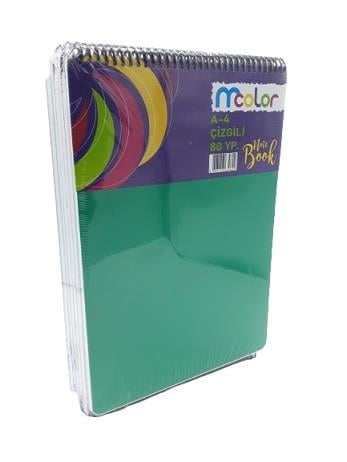 İbis Mcolor A4 Defter PP Kapak Üstten Spiralli 80-1İbis Mcolor A4 Defter PP Kapak Üstten Spiralli 80-1 - Kirtasiyem.netSpiralli Plastik Kapak Defterler