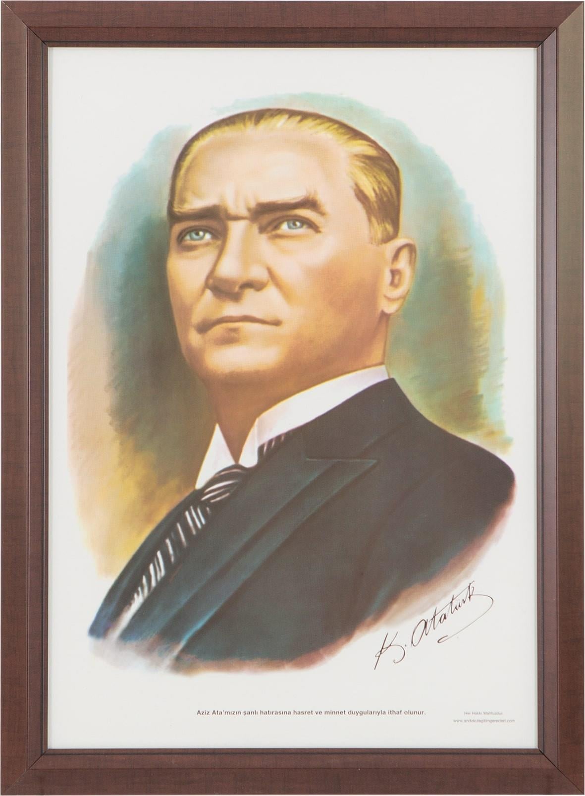 İnter Atatürk Portresi Lamine Çerçeve Duvara Monte 35*50İnter Atatürk Portresi Lamine Çerçeve Duvara Monte 35*50 - Kirtasiyem NetAtatürk Posterleri