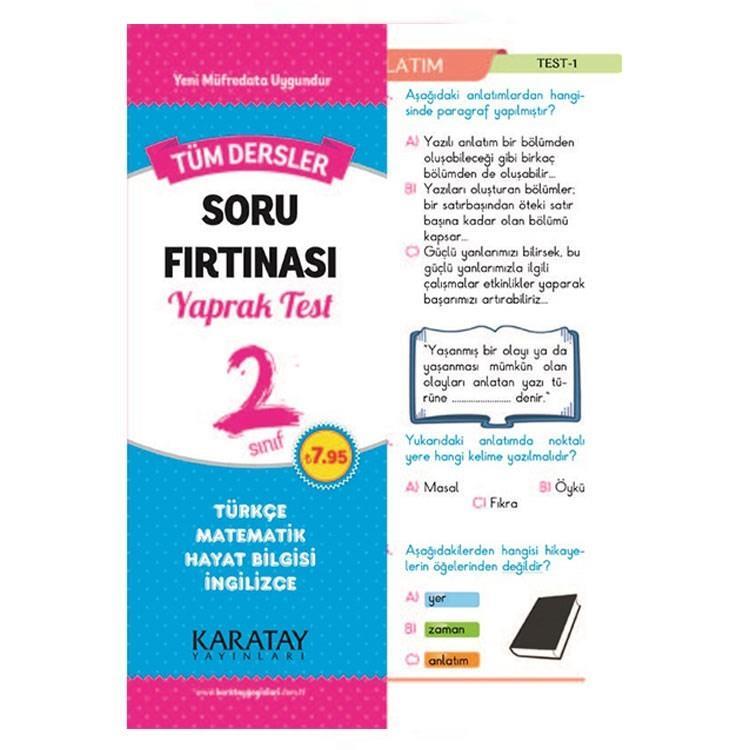 Karatay 2.Tüm Dersler Yaprak Test Soru FırtınasıKaratay 2.Tüm Dersler Yaprak Test Soru Fırtınası - Kirtasiyem.netİlkokul