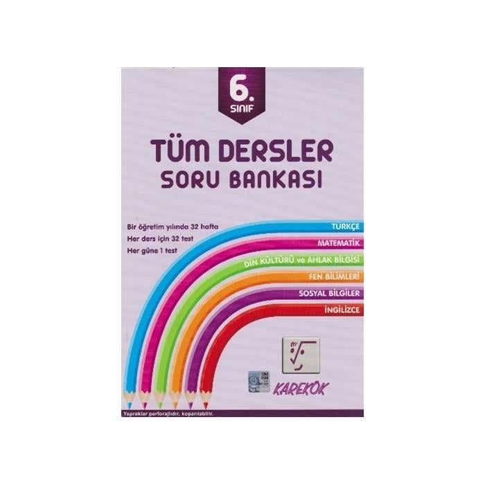 Karekök 6. Sınıf Tüm Dersler Soru BankasıKarekök 6. Sınıf Tüm Dersler Soru Bankası - Kirtasiyem.netHazırlık Kitapları