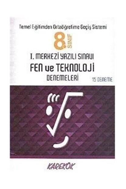 Karekök 8.Sınıf I.Merkezi Yazılı Sınavı Fen TeknolojiKarekök 8.Sınıf I.Merkezi Yazılı Sınavı Fen Teknoloji - Kirtasiyem.net8.Sınıf