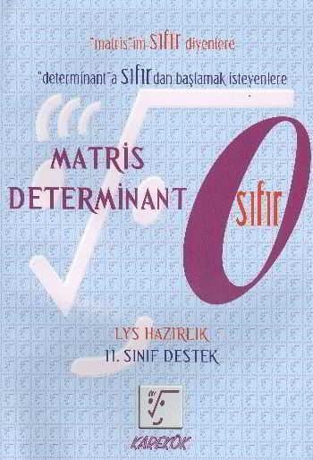 Karekök Matris Determinant Sıfır Karekök Matris Determinant Sıfır  - Kirtasiyem.netHazırlık Kitapları