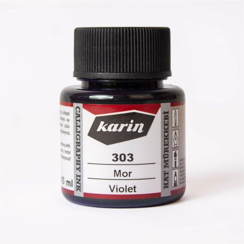 Karin Hat Mürekkebi 303 Mor 45 mlKarin Hat Mürekkebi 303 Mor 45 ml - Kirtasiyem.netÇini Mürekkebi