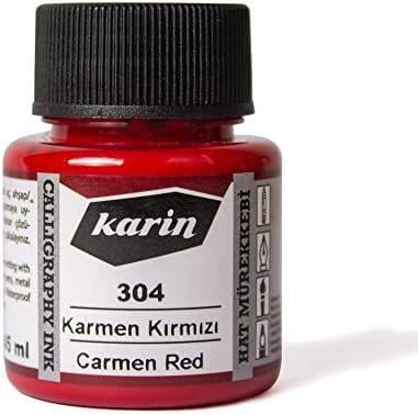 Karin Hat Mürekkebi 304 Karmen Kırmızı 45 mlKarin Hat Mürekkebi 304 Karmen Kırmızı 45 ml - Kirtasiyem.netÇini Mürekkebi