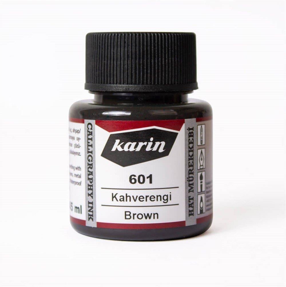 Karin Hat Mürekkebi 601 Kahverengi 45 mlKarin Hat Mürekkebi 601 Kahverengi 45 ml - Kirtasiyem.netÇini Mürekkebi
