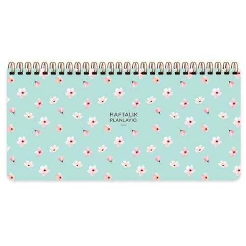 Keskin 13X27 Spiralli Planner - Su YeşiliKeskin 13X27 Spiralli Planner - Su Yeşili - Kirtasiyem.netAjandalar