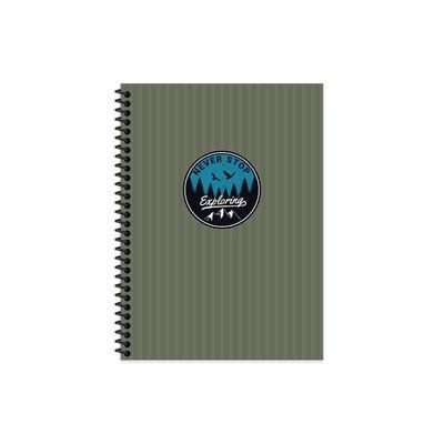 Keskin 17X24 80 Yp. Çiz.Spr.Sert Kap.Outdoor Defter - YeşilKeskin 17X24 80 Yp. Çiz.Spr.Sert Kap.Outdoor Defter - Yeşil - Kirtasiyem.netSpiralli Sert Kapak Defterler