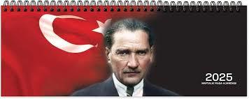Keskin 2025-AJ-65 12X33,5 Spr.Haftalık Masa Ajandası-AtatürkAjandalar