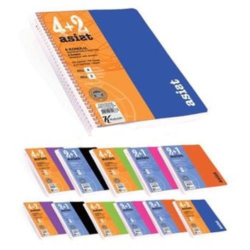 Keskin Color Asist 4+2 Ayraçlı Plastik Kapak Defter 17*22 240 YaprakKeskin Color Asist 4+2 Ayraçlı Plastik Kapak Defter 17*22 240 Yaprak - Kirtasiyem.netSeperatörlü ( Ayraçlı ) Defterler