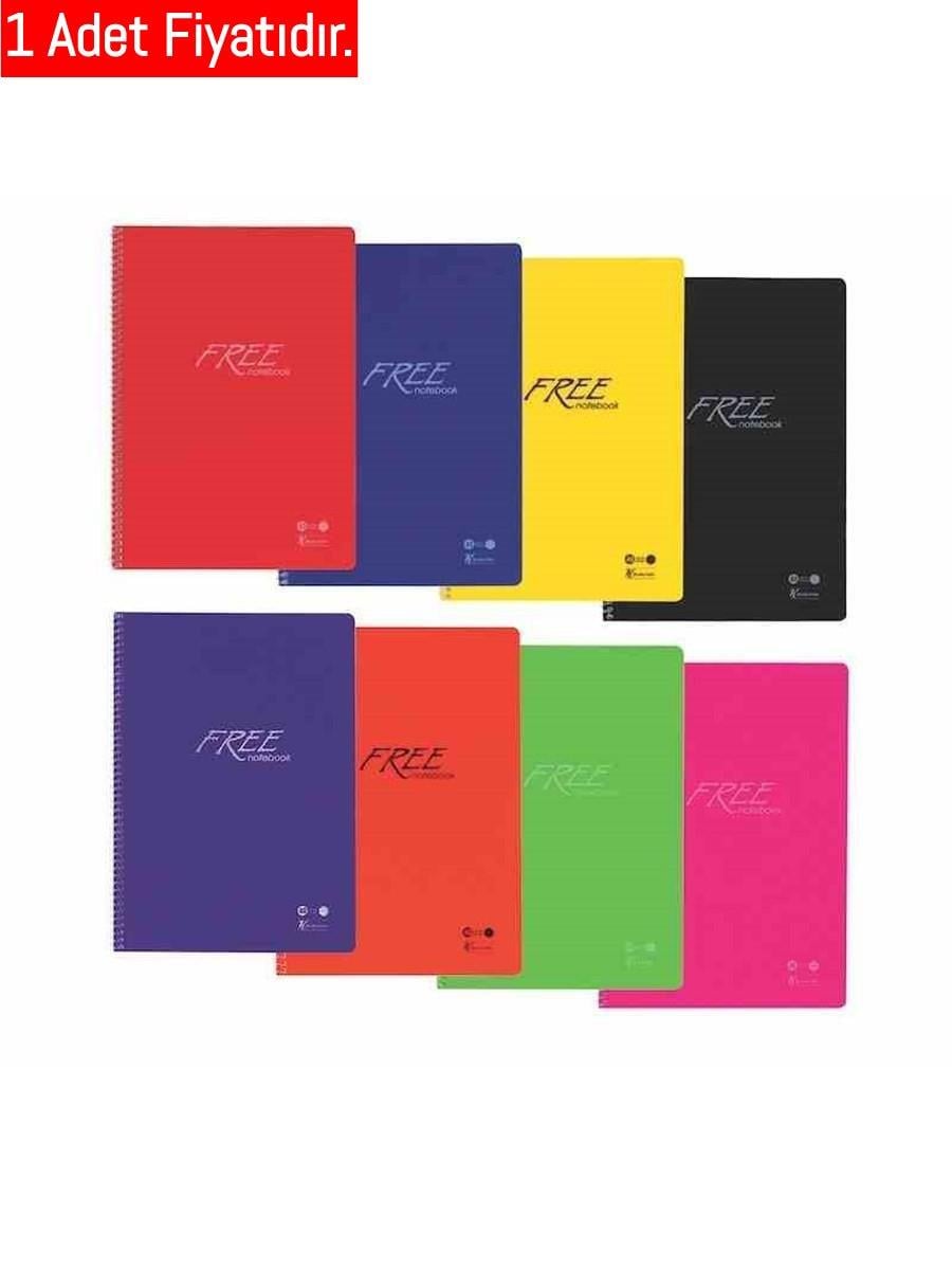 Keskin Color Free Plastik Kapak Defter A4 160-4 Yaprak Kareli  (1 Adet)Keskin Color Free Plastik Kapak Defter A4 160-4 Yaprak Kareli  - Kirtasiyem.netSpiralli Plastik Kapak Defterler
