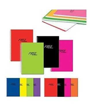 Keskin Color Free Plastik Kapak Spiralli Defter A5 80-4 YaprakKeskin Color Free Plastik Kapak Spiralli Defter A5 80-4 Yaprak - Kirtasiyem.netSpiralli Plastik Kapak Defterler
