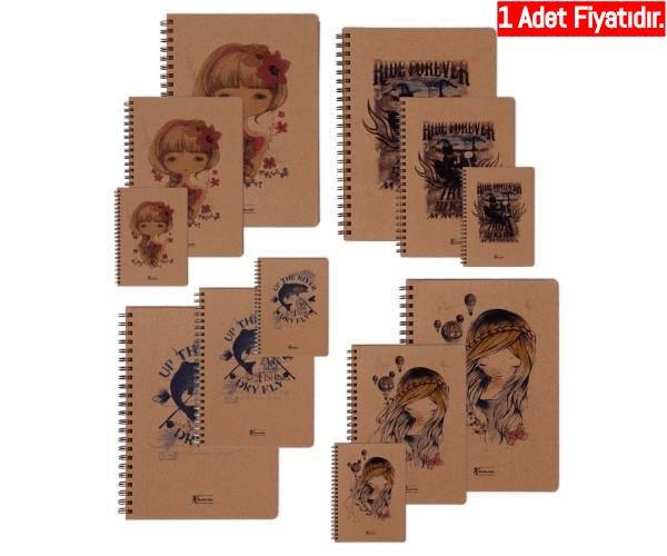Keskin Color Kraft Tag Sert Kapak Spiralli Defter A5 100 Yaprak Çizgisiz  (1 Adet)Keskin Color Kraft Tag Sert Kapak Spiralli Defter A5 100 Yaprak Çizgisiz  - Kirtasiyem.netSpiralli Sert Kapak Defterler