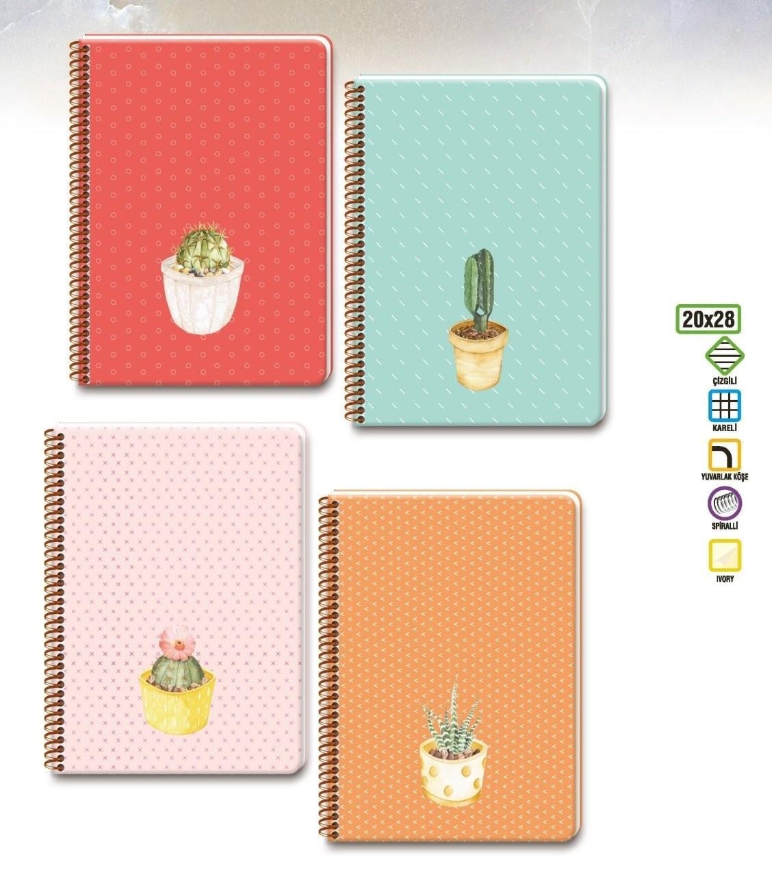 Keskin Color Saguaro Spiralli Sert Kapak Defter 20X28 100-4 Yaprak KareliKeskin Color Saguaro Spiralli Sert Kapak Defter 20X28 100-4 Yaprak Kareli - Kirtasiyem.netSert Kapak Defterler