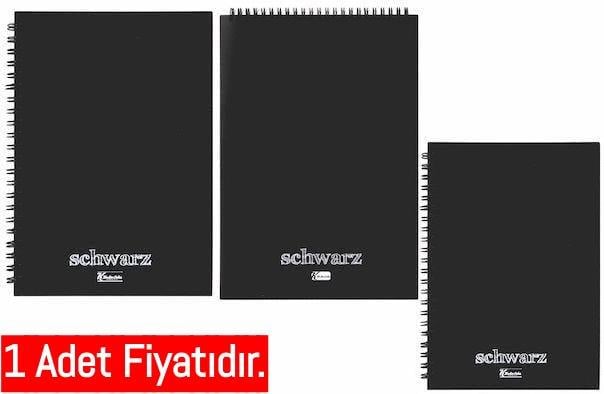 Keskin Color Schwarz Plastik Kapak Spiralli Defter A6 60 Yaprak (1 Adet)Keskin Color Schwarz Plastik Kapak Spiralli Defter A6 60 Yaprak - Kirtasiyem.netSpiralli Plastik Kapak Defterler