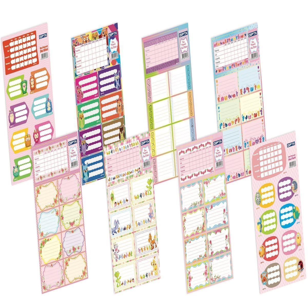 Keskin Ders Programlı 3Lü EtiketKeskin Ders Programlı 3Lü Etiket - Kirtasiyem.netOkul Etiketleri