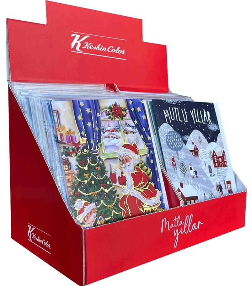Keskin Karma Yılbaşı Kartı Zarflı_96Keskin Karma Yılbaşı Kartı Zarflı 96 lı Display - Kirtasiyem.netHediyelik Eşyalar