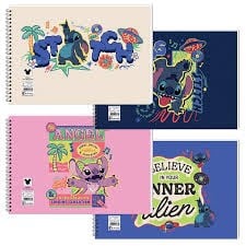 Keskin Lilo&Stitch 25X35 15 Yp. Spiralli Resim DefteriHatıra Defterleri