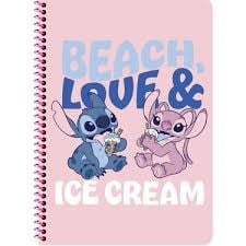 Keskin Lilo&Stitch A4 80-4 Kareli Spr.Karton Kapak DefterHatıra Defterleri