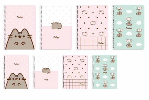 Keskin Pusheen 16,5*22,5 80 Yp Çiz Spr.Karton Kapak DefterSpiralli Bloknotlar