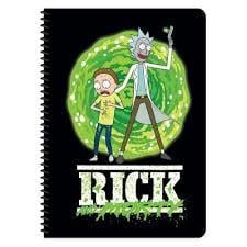 Keskin Rick And Morty A4 80 Yp Kar Spr.Karton Kapak DefterSert Kapak Defterler