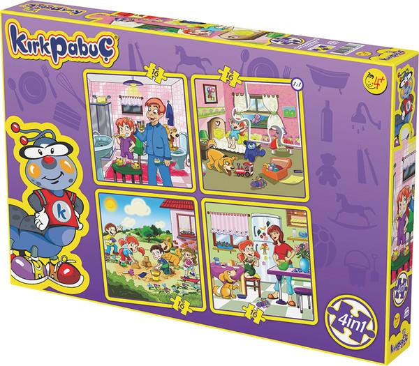 Kırkpapuç Puzzle Bir Günün Hikayesi 4X16 15 ParçaKırkpapuç Puzzle Bir Günün Hikayesi 4X16 15 Parça - Kirtasiyem.netYapbozlar