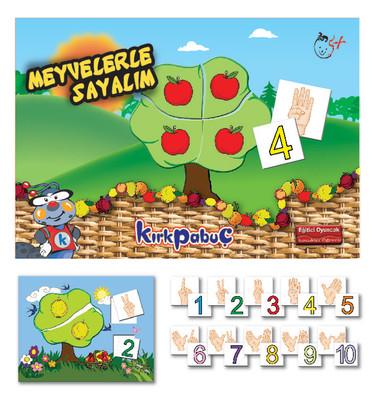 Kırkpapuç Puzzle Meyvelerle Sayalım 6X36 ParçaKırkpapuç Puzzle Meyvelerle Sayalım 6X36 Parça - Kirtasiyem.netYapbozlar