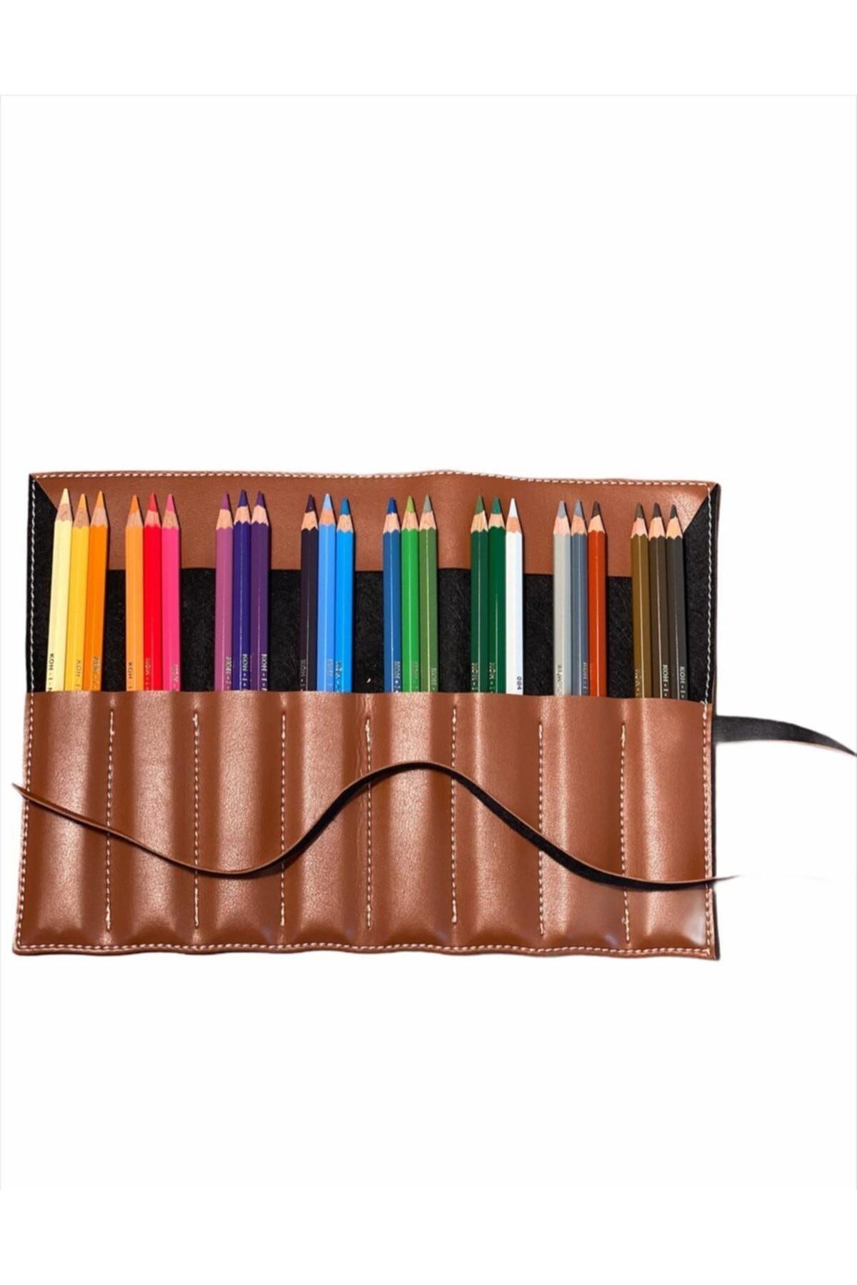 Kohiboor Polycolor Deri Çanta Set 24 Lü        --KN02Südor Kohiboor PolyColor Deri Çanta 24 lü KN02 - Kırtasiyem.netKuru Boyalar