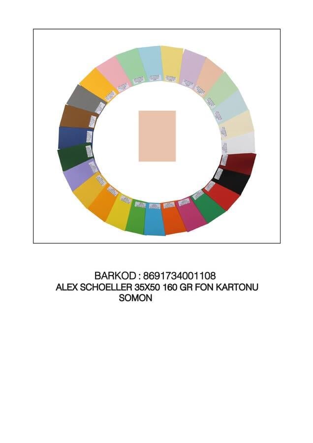 Kolej Fon Kartonu 25X35 No:05 Somon *100 Kolej Fon Kartonu 25X35 No:05 Somon *100  - Kirtasiyem.netFon Kartonu