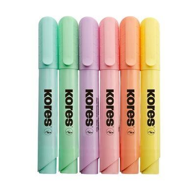 Kores Hıgh Lıner Plus Pastel Set Kesik Uçlu Plastik Kutuda Karışık RenklerKores Hıgh Lıner Plus Pastel Set Kesik Uçlu Plastik Kutuda Karışık Renkler - Kirtasiyem.netFosforlu Kalemler