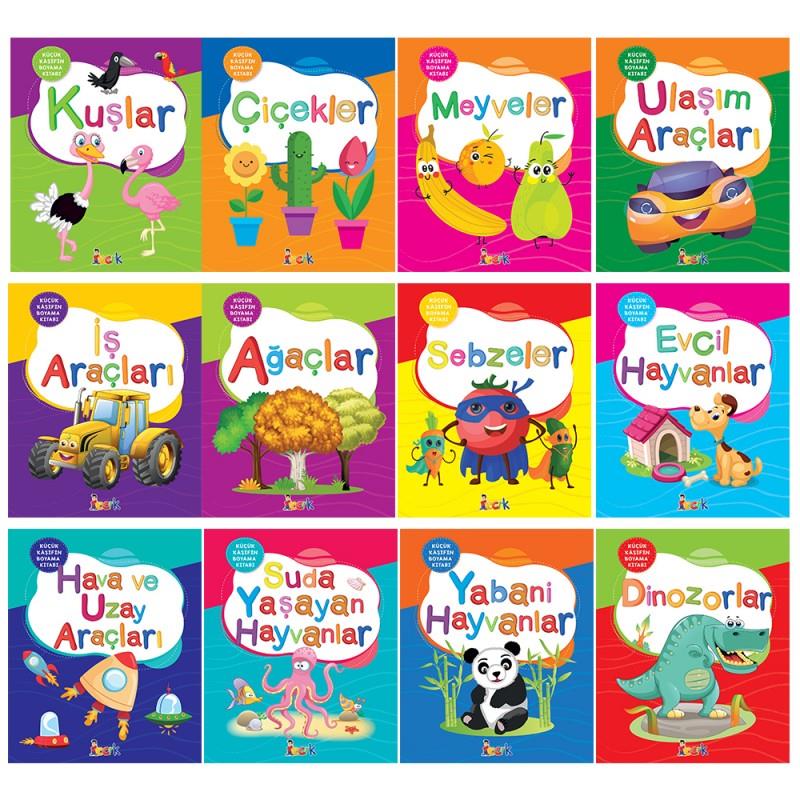 Küçük Kaşifin Boyama Kitabı 12 Kitap SetKüçük Kaşifin Boyama Kitabı 12 Kitap Set - Kirtasiyem.netOkul Çağı 6-10 Yaş 