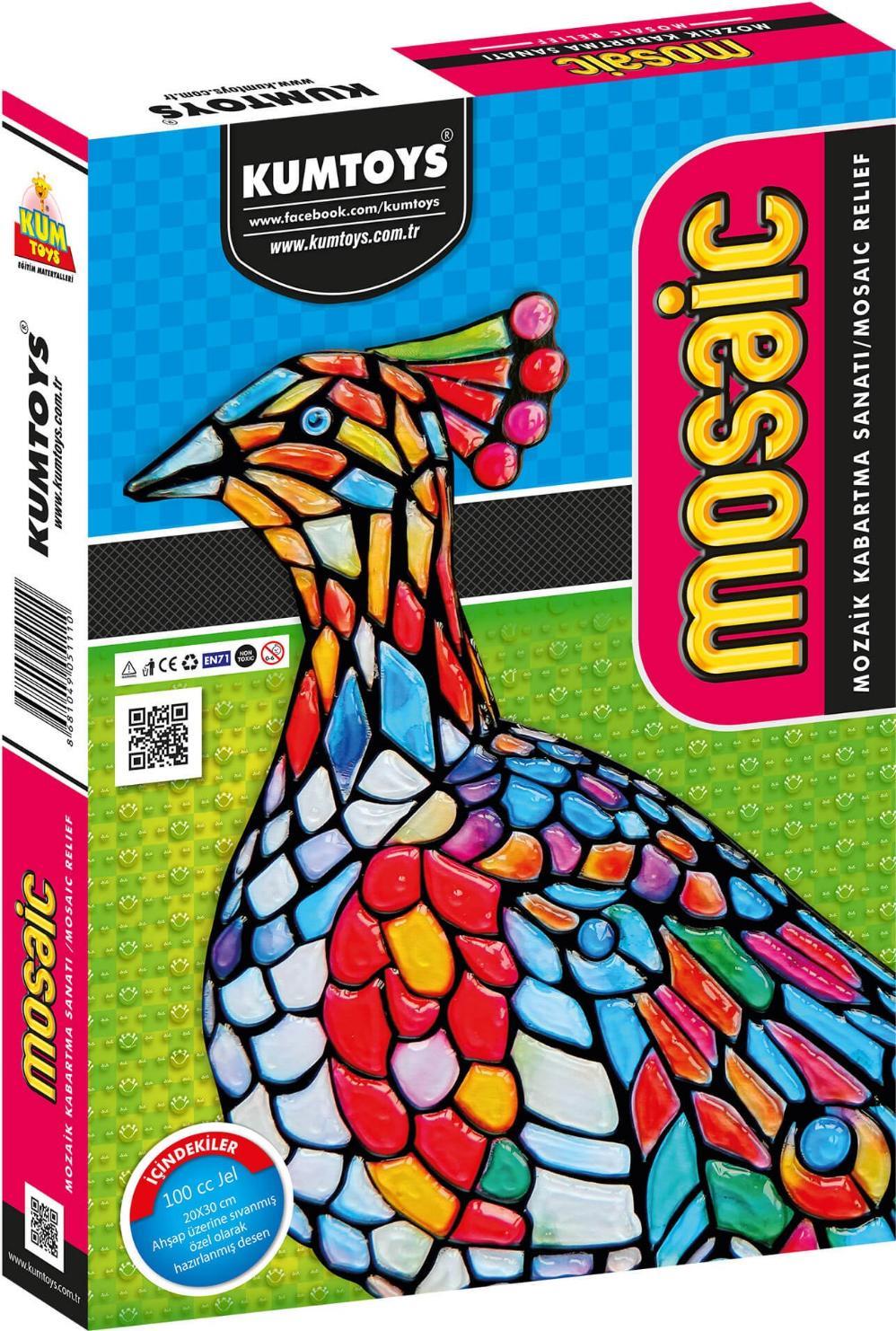 Kumtoys Jel Mozaik Kabartma KüçükKumtoys Jel Mozaik Kabartma Küçük - Kırtasiyem.netBoyutlu Boyalar