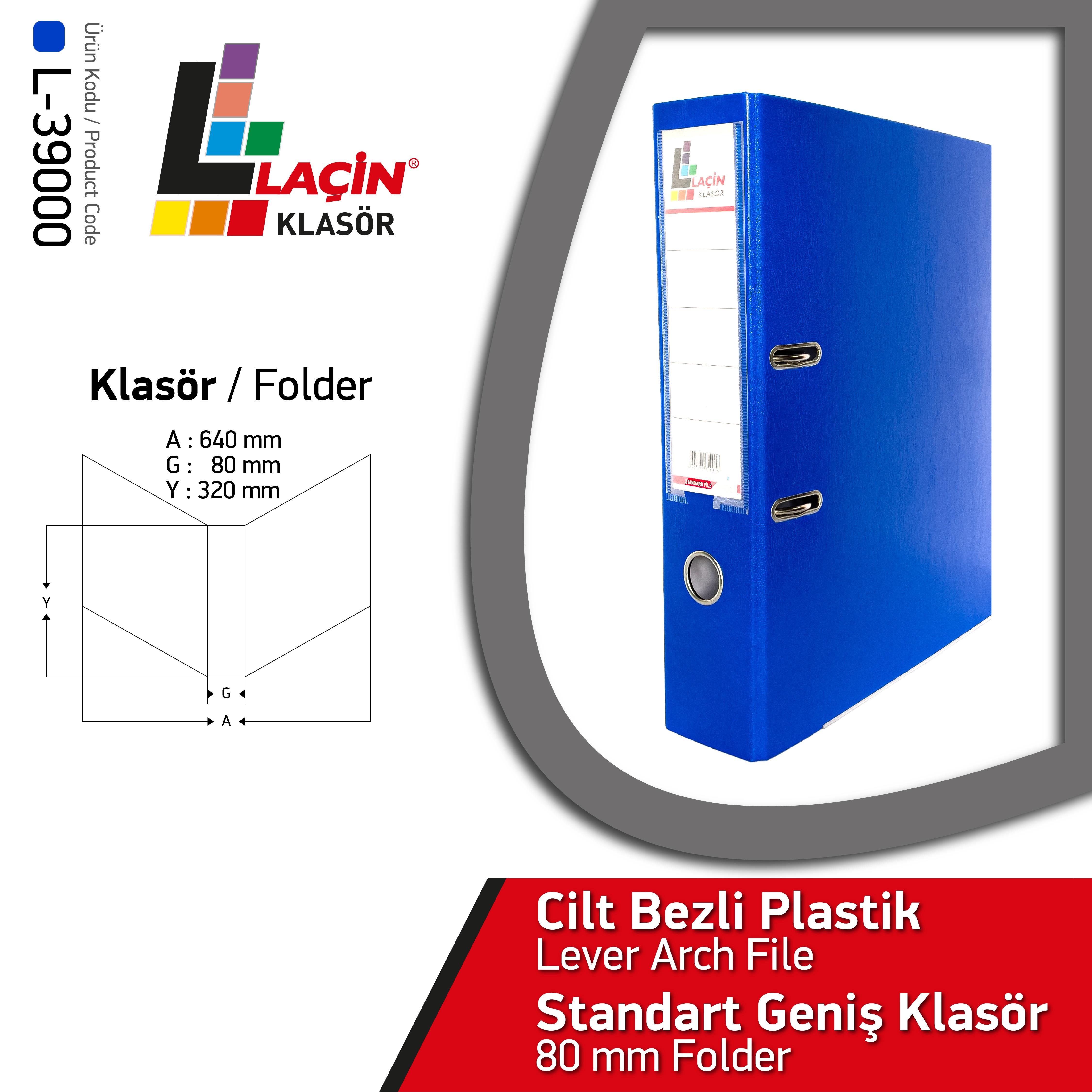 Laçin Geniş Büro Klasörü Mavi Laçin Geniş Büro Klasörü Mavi  - En Kaliteli Büro Klasörleri Ürünleri | Kırtasiyem.netBüro Klasörleri