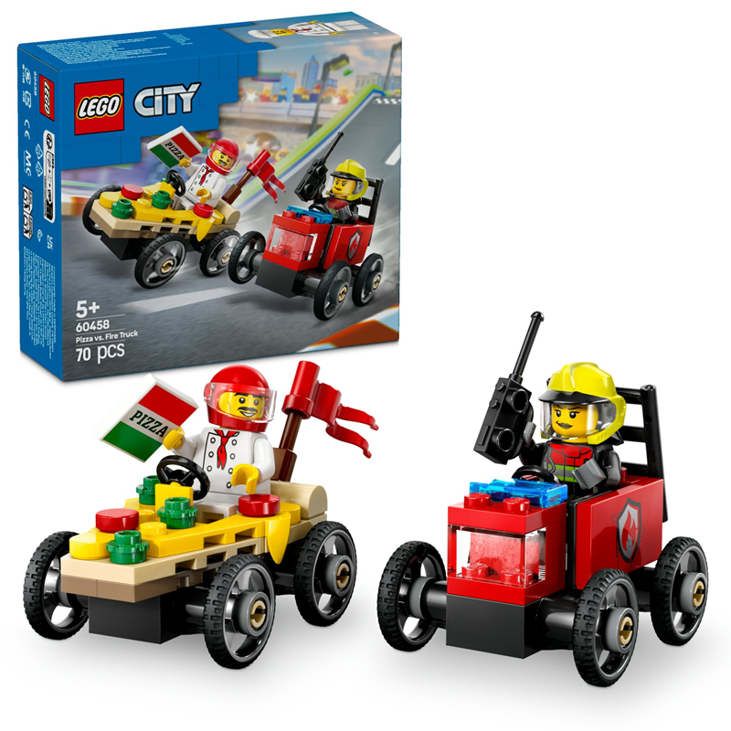 Lego City Pizza İtfaiye Ve Yarış Arabası 8.Sınıf