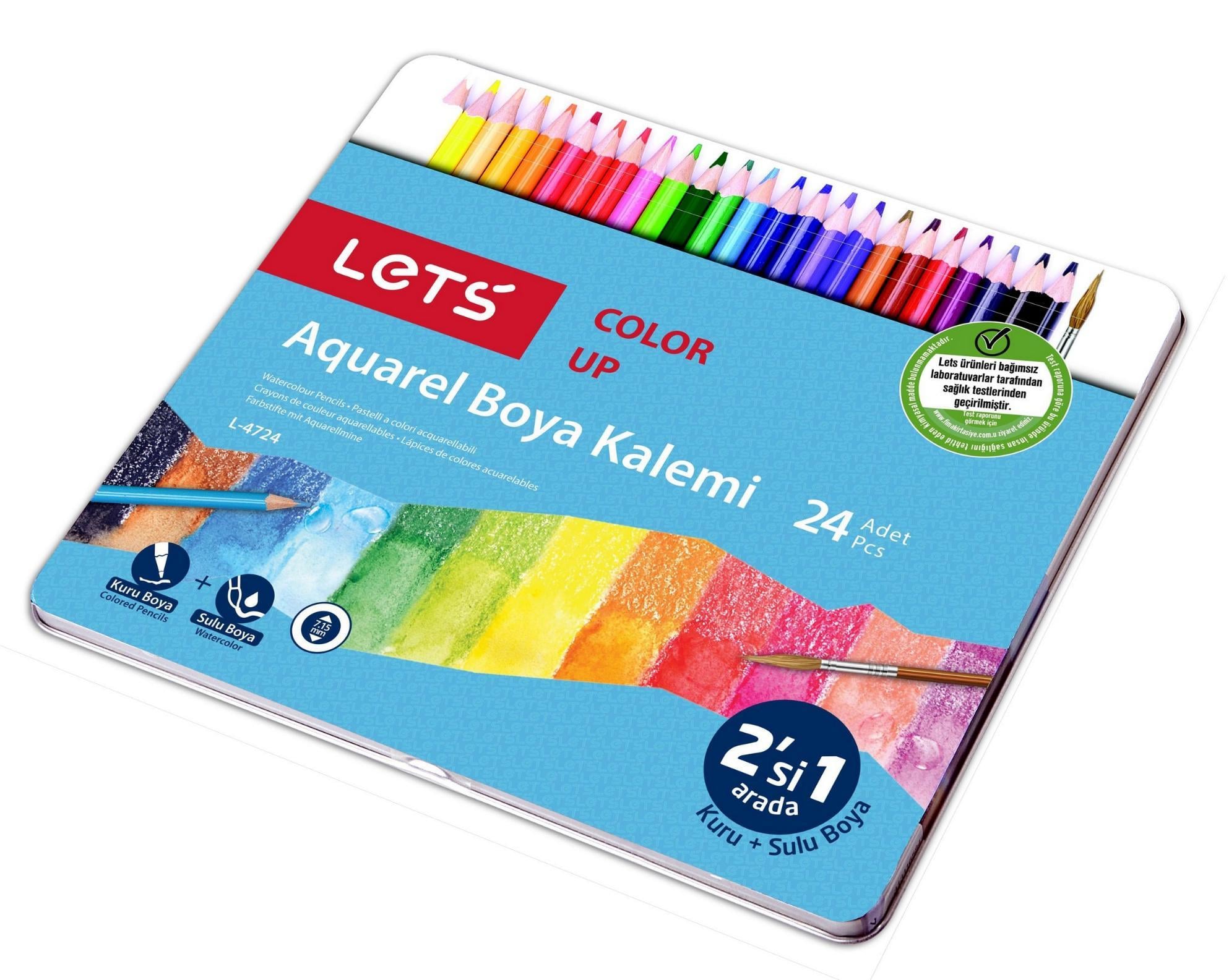 Lets 24 Renk Aquarel Boya KalemiLets 24 Renk Aquarel Boya Kalemi - Kırtasiyem.netAQUARELL BOYA KALEMLERİ