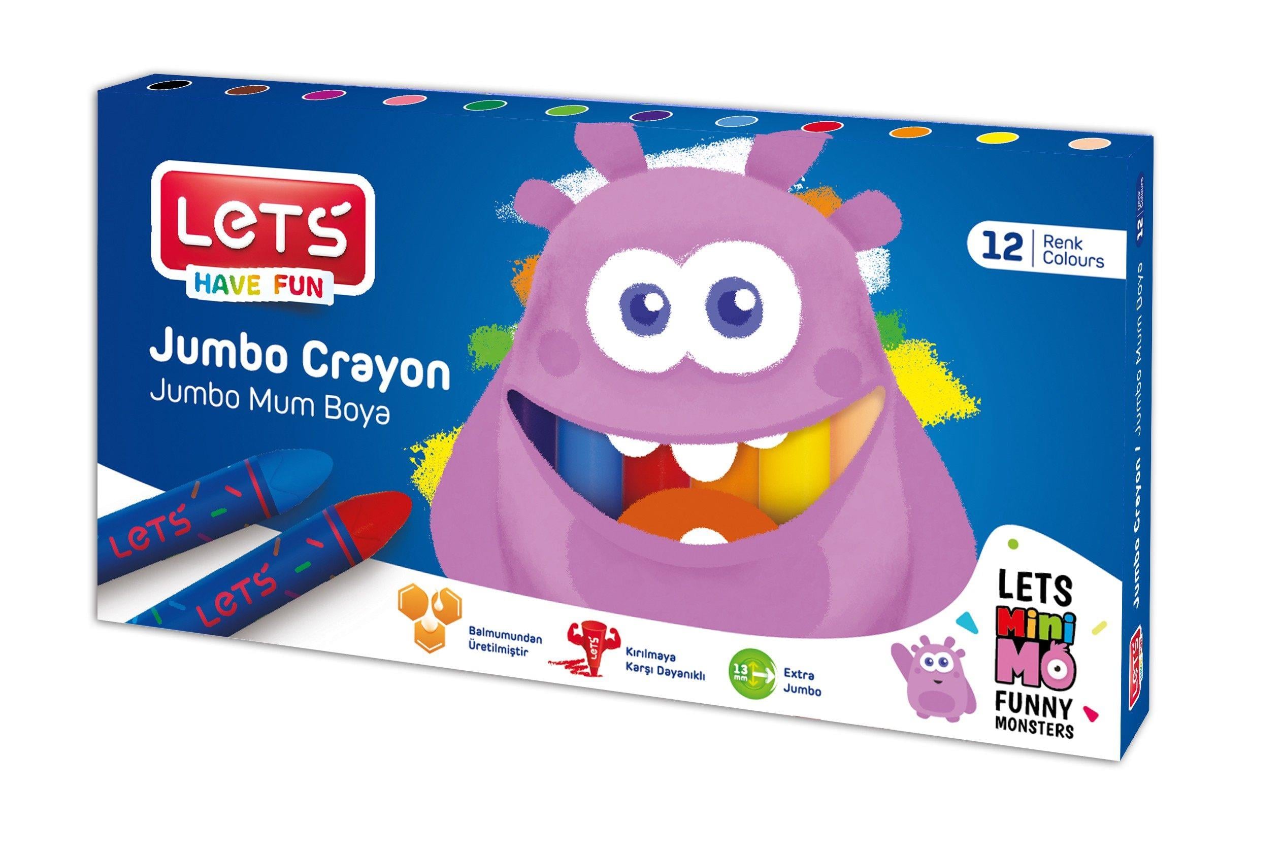 Lets Jumbo Mum Boya Plastik Kutu 12 Renk L-6512Lets Jumbo Mum Boya Plastik Kutu 12 Renk L-6512 - Kırtasiyem.netMum Boyalar