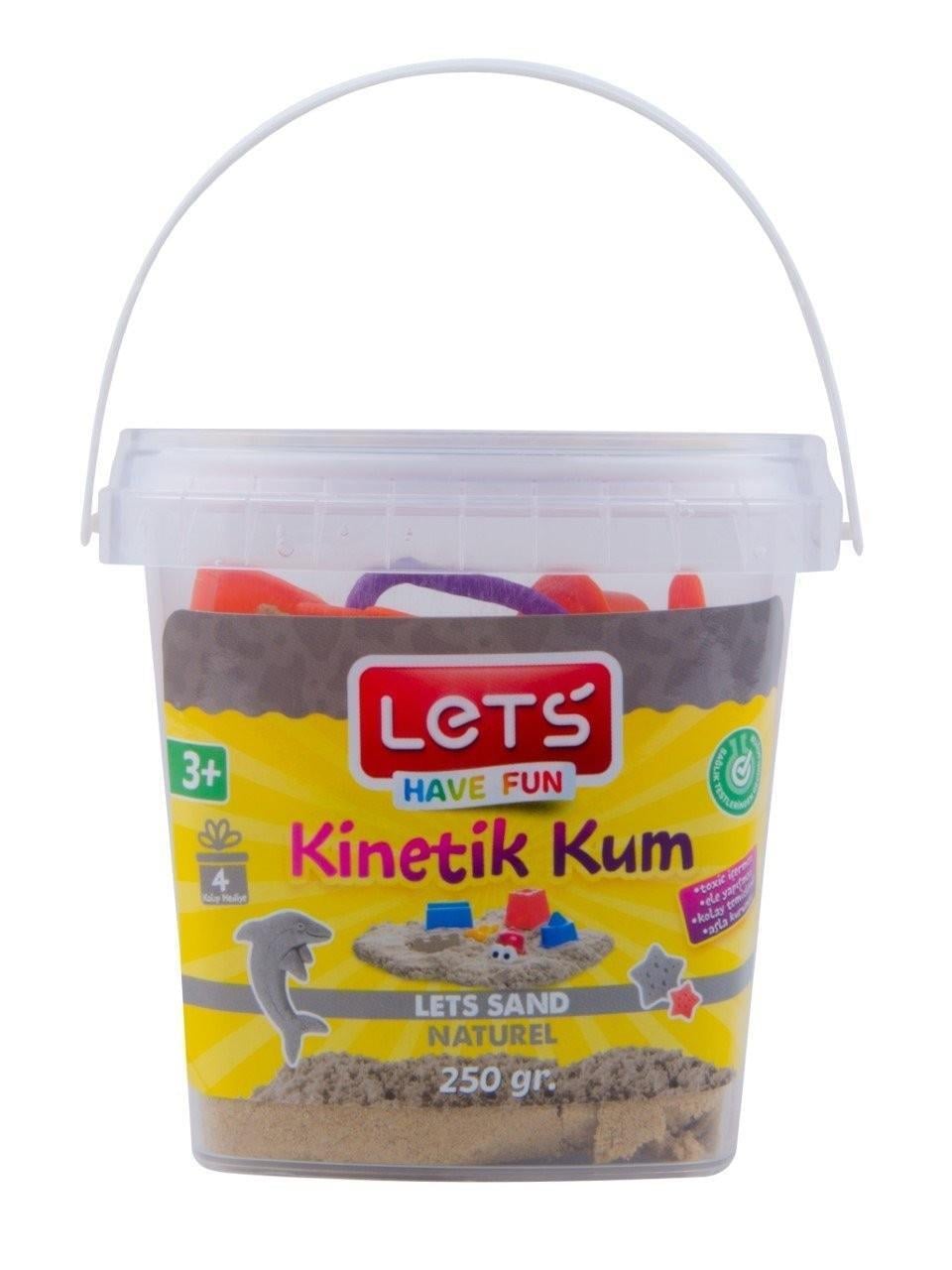 Lets Kinetik Kum 250 Gr Naturel Plastik Kutu L-10185Lets Kinetik Kum 250 Gr Naturel Plastik Kutu L-10185 - Kirtasiyem.netKinetik Kum