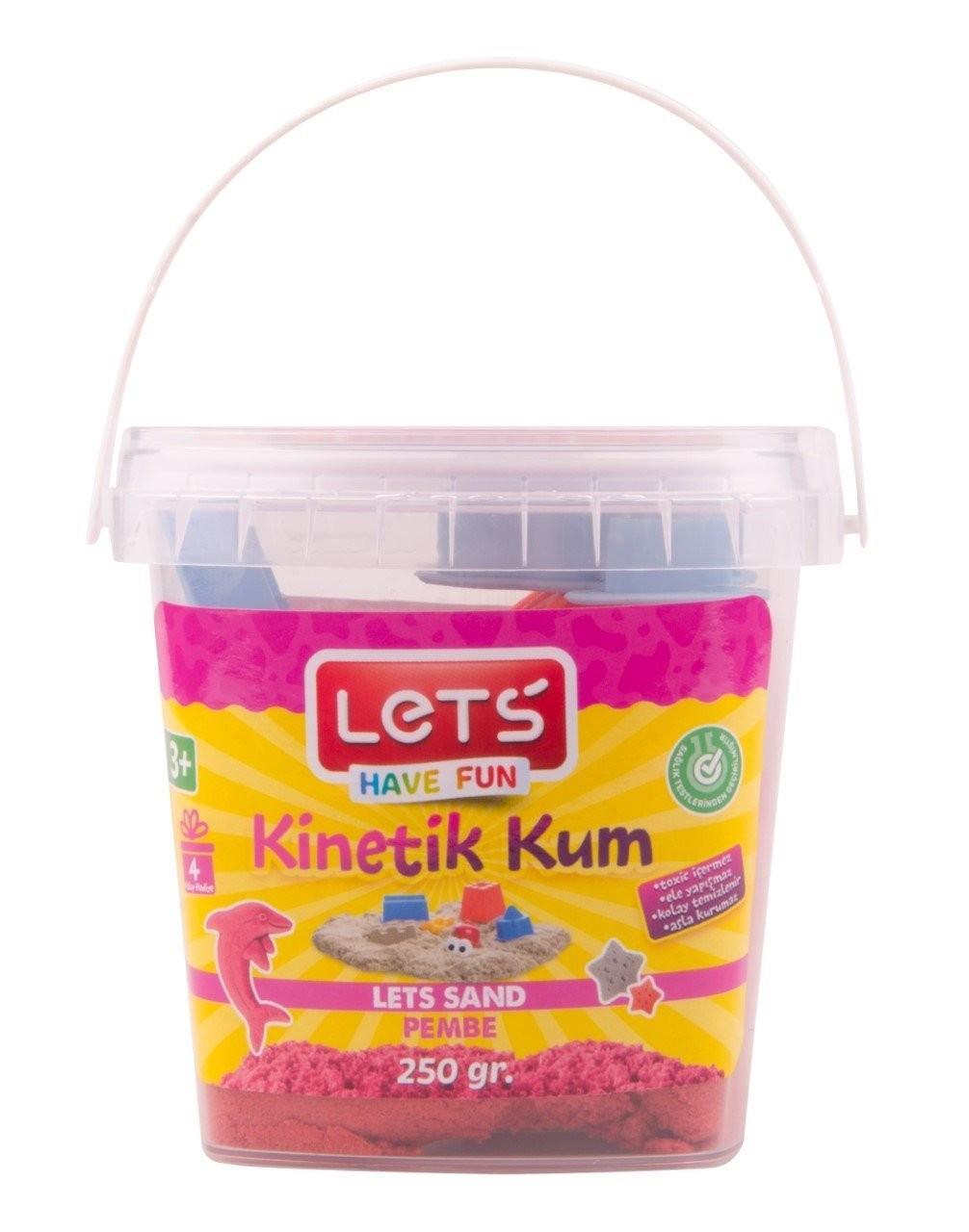 Lets Kinetik Kum 250 Gr Pembe Plastik Kutu L-10188Lets Kinetik Kum 250 Gr Pembe Plastik Kutu L-10188 - Kirtasiyem.netKinetik Kum