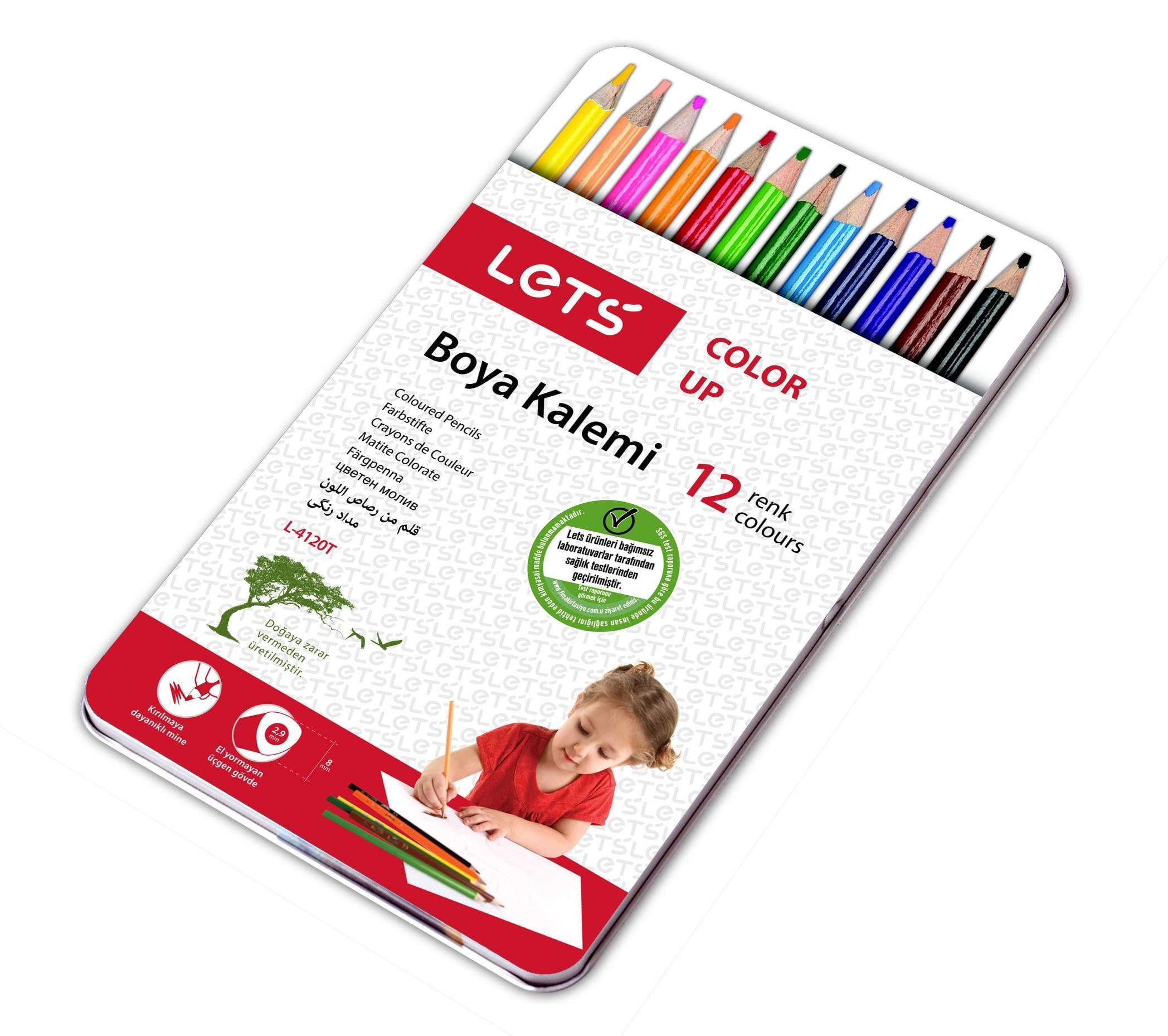 Lets Kuru Boya 12 Li Metal Kutu L-4120TLets Kuru Boya 12 Li Metal Kutu L-4120T - Kırtasiyem.netKuru Boyalar