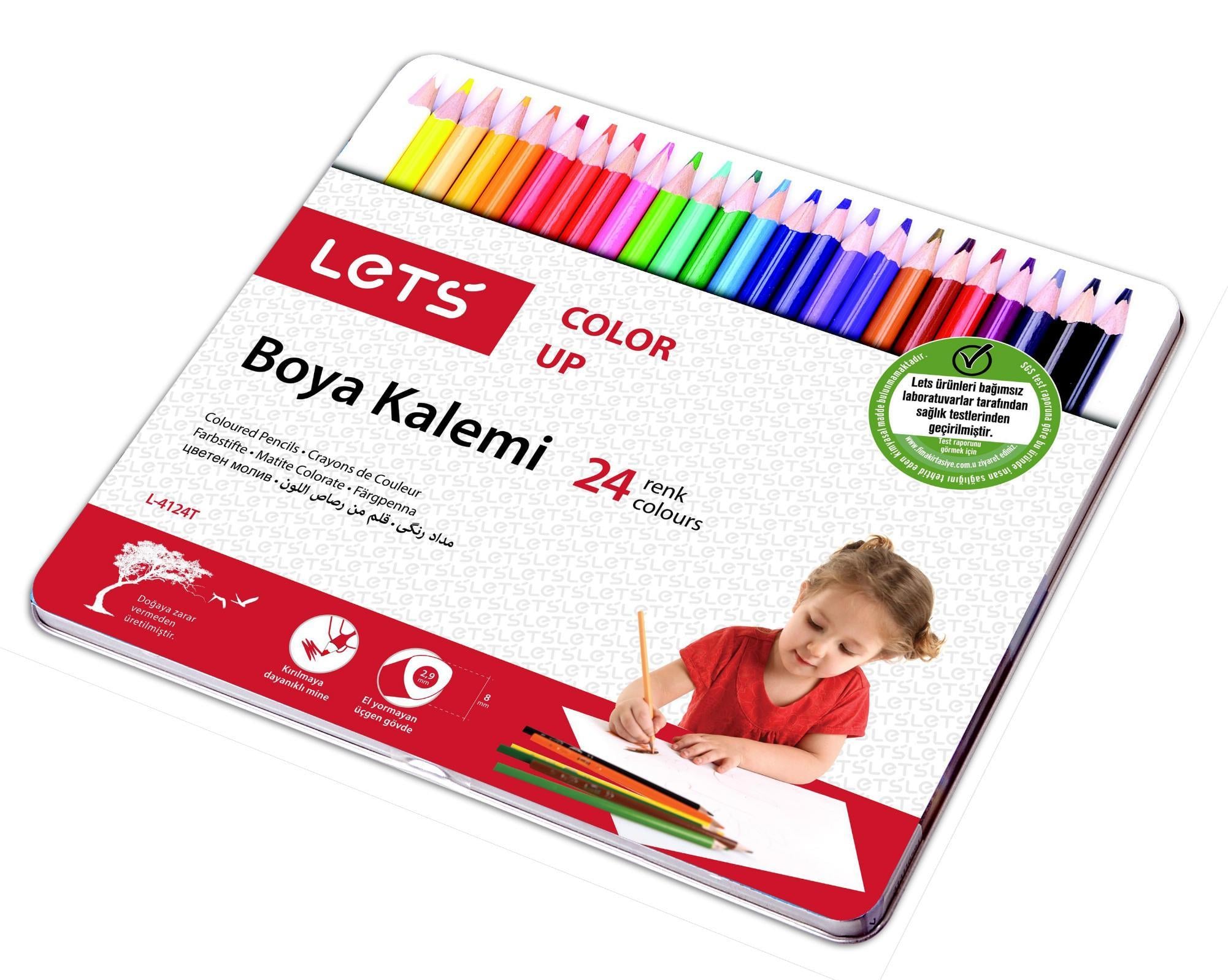 Lets Kuru Boya 24 Lü Metal Kutu L-4124TLets Kuru Boya 24 Lü Metal Kutu L-4124T - Kırtasiyem.netKuru Boyalar