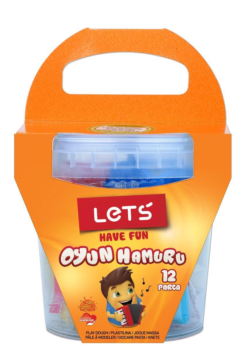 Lets Oyun Hamuru 12 Renk Kovalı + 3 Kalıp L8200Lets Oyun Hamuru 12 Renk Kovalı + 3 Kalıp L8200 - Kirtasiyem.netOyun Hamurları