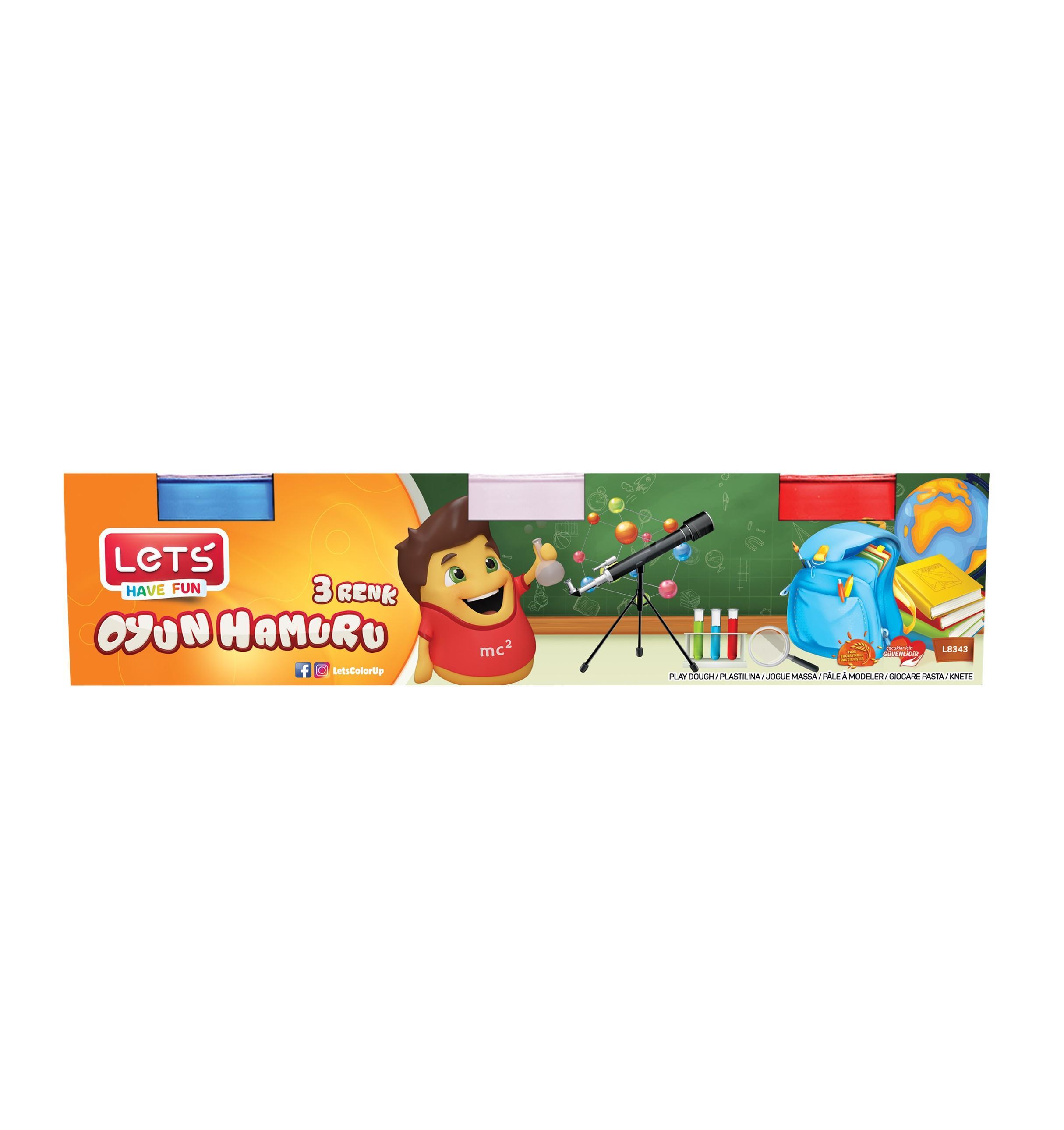 Lets Oyun Hamuru 3 Renk 300 Gr L8343Lets Oyun Hamuru 3 Renk 300 Gr L8343 - Kirtasiyem.netOyun Hamurları