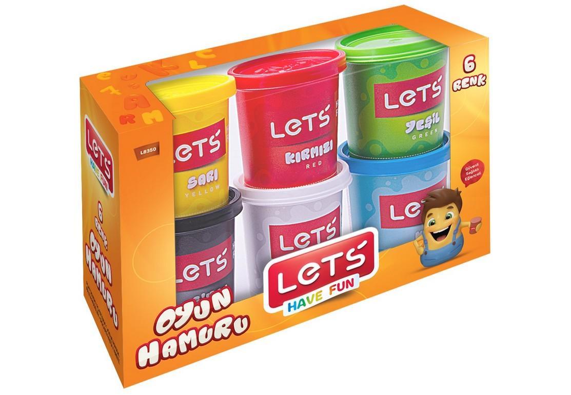 Lets Oyun Hamuru 6 Renk 900 Gr 16 Lı L-8350 Lets Oyun Hamuru 6 Renk 900 Gr 16 Lı L-8350  - Kirtasiyem.netOyun Hamurları