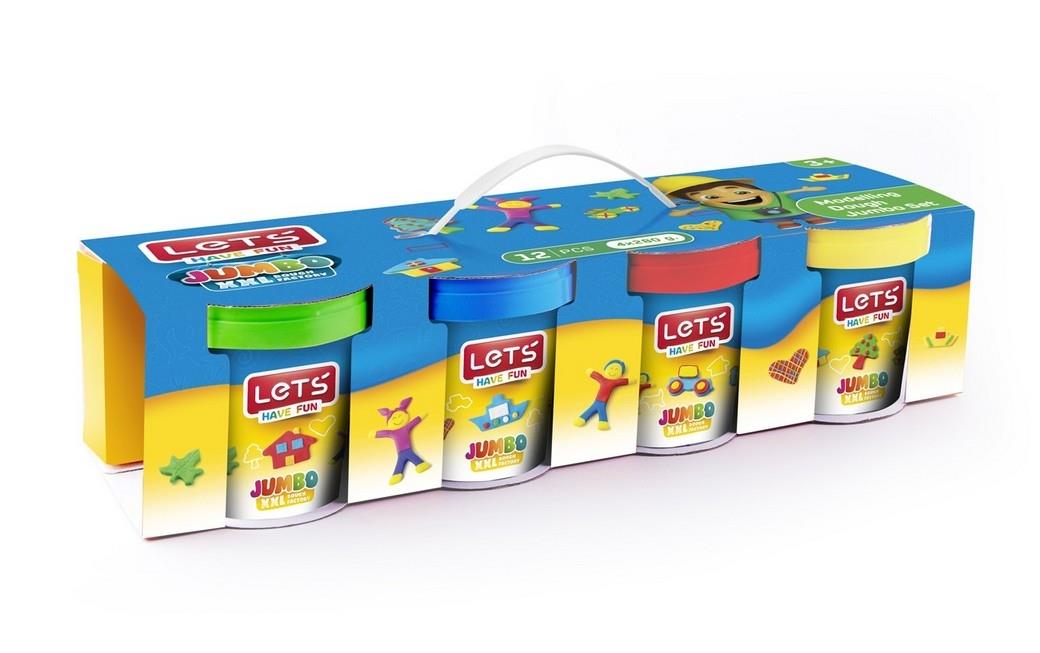 Lets Oyun Hamuru Jumbo 4 Renk 120 Gr L-8360 Lets Oyun Hamuru Jumbo 4 Renk 120 Gr L-8360  - Kirtasiyem.netOyun Hamurları