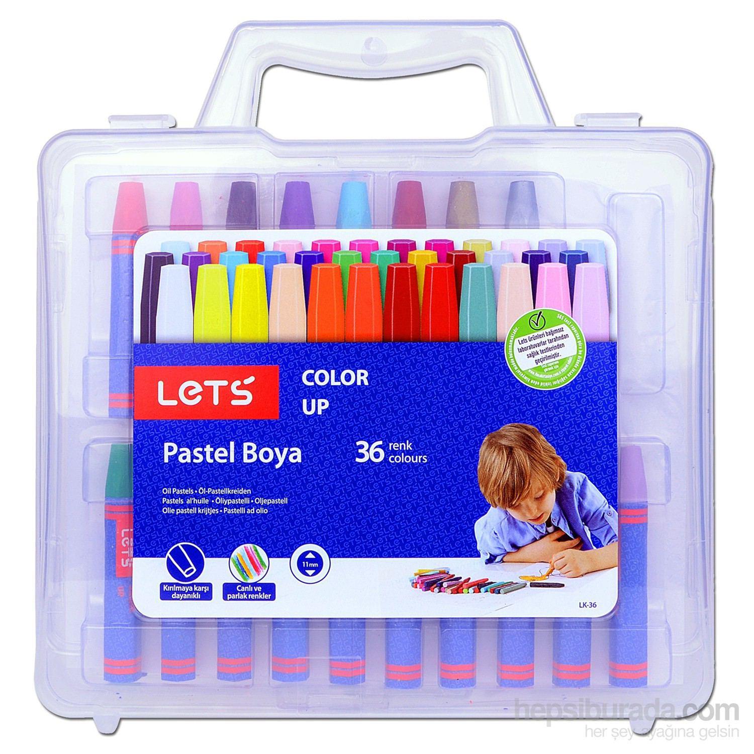 Lets Pastel Boya Plastik Çantalı 36 LıLets Pastel Boya Plastik Çantalı 36 Lı - Kırtasiyem.netPastel Boyalar