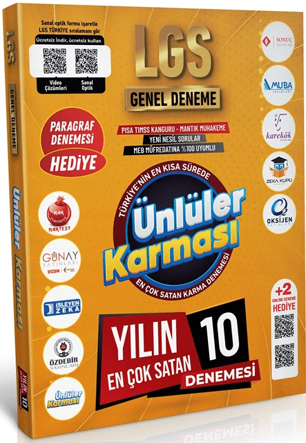 Lgs 10 Karma Deneme 2024 Ünlüler Karması Hikaye Kitapları